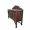 Antique Spanish Renaissance Carved Wood Sideboard with Claws Legs Two Doors and Drawers 3