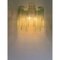 Italienische Wandlampe aus grünem Tronchi Murano Glas von Simoeng 4