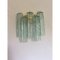 Italienische Wandlampe aus grünem Tronchi Murano Glas von Simoeng 7