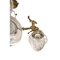 Antike spanische Deckenlampe aus vergoldeter Bronze mit Adlern & Kristallglas, 1920er 4