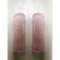 Diamanted Pink Rectangular Murano Glass Wall Sconce by Simoeng, Set of 2 1