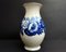 German Ivory White Blue Porcelain Vase from KPM Bavaria German, 1950s 1