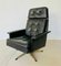 Vintage Mid-Century Danish Black Leather Swivel Chair by Svend Skipper for Skipper, 1970s 3