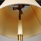 19th Century Floor Lamp in Brass & Fabric Lampshade, Italy 4