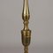 19th Century Floor Lamp in Brass & Fabric Lampshade, Italy 6