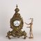 Reloj de encimera de bronce dorado del siglo XIX, Francia, Imagen 2