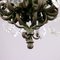 20th Century Chandelier in Painted Iron, Italy 2