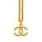 Lange Coco Mark Halskette in Gold von Chanel 1