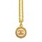 Lange Lupe Coco Mark Halskette in Gold von Chanel 1