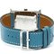 Polished H Watch in Steel and Leather from Hermes 5
