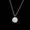 Collar solitario de diamantes de 0,48 ct F / Si1 / Ex en platino de Tiffany & Co., Imagen 6