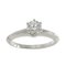 Bague Solitaire Diamant 0.51ct F/Vs2/Ex Pt Platinum de Tiffany & Co. 2