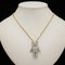 Teddy Bear Motif Necklace Pendant Rhinestone Silver Gold Color from Vivienne Westwood 6