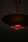 Lampada da soffitto in rame e ottone attribuita a Paavo Tynell, anni '40, Immagine 12