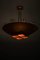 Lampada da soffitto in rame e ottone attribuita a Paavo Tynell, anni '40, Immagine 10