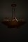 Lampada da soffitto in rame e ottone attribuita a Paavo Tynell, anni '40, Immagine 8