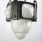 Art Deco Wrought Iron Hanging Light attributed to Hettier & Vincent, 1930s 5