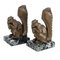Art Deco Bookends with Squirrel Marble Base, 1930s, Set of 2 3