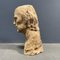 Unfinished Carved Wooden Head, 1950s 5