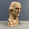 Unfinished Carved Wooden Head, 1950s 10