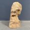 Unfinished Carved Wooden Head, 1950s 8