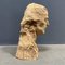 Unfinished Carved Wooden Head, 1950s 9