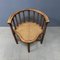 Low Bobbin Armchairs with Wicker Seats, Set of 2 7