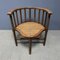 Low Bobbin Armchairs with Wicker Seats, Set of 2 16