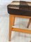 Taburete Taburetes ingleses vintage con asiento de tartán de madera, años 60. Juego de 3, Imagen 13