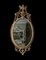 George III Ovales Pierglas aus vergoldetem Holz und Karton-Pierre, Ende 18. Jh. 4