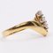 Vintage 18k Yellow Gold Ring with Three Diamonds, 1970s 5