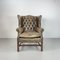 Brown Leather Library Armchair 2