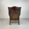 Brown Leather Library Armchair 7