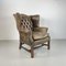 Brown Leather Library Armchair 1