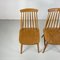 Swedish Spindle Back Beech Dining Chairs from Edsbyverken, 1960s, Set of 4 2