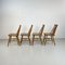 Swedish Spindle Back Beech Dining Chairs from Edsbyverken, 1960s, Set of 4 5