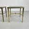 Small Square Brass and Glass Coffee Tables, 1960s, Set of 2 4