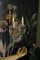 Italian Gilt Metal Two-Light Sconce with Crystal Glass Flowers and Prisms, 1970s 10