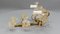 Italian Gilt Metal Two-Light Sconce with Crystal Glass Flowers and Prisms, 1970s 20