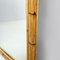 Mid-Century Italian Modern Wall Mirror with Bamboo and Wood, 1960s, Image 13