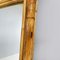 Mid-Century Italian Modern Wall Mirror with Bamboo and Wood, 1960s 12