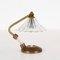 Lámpara de mesa Bellflower de cristal de Murano y latón atribuida a Ercole Barovier, Italia, años 40, Imagen 2