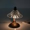 Lámpara de mesa Bellflower de cristal de Murano y latón atribuida a Ercole Barovier, Italia, años 40, Imagen 6