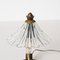 Lámpara de mesa Bellflower de cristal de Murano y latón atribuida a Ercole Barovier, Italia, años 40, Imagen 11