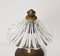 Lámpara de mesa Bellflower de cristal de Murano y latón atribuida a Ercole Barovier, Italia, años 40, Imagen 8