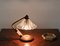 Lámpara de mesa Bellflower de cristal de Murano y latón atribuida a Ercole Barovier, Italia, años 40, Imagen 14