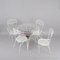 Italienische Mid-Century Stühle & Tisch aus Schmiedeeisen mit Pflanzenhalter, 1950er 4