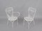 Italienische Mid-Century Stühle & Tisch aus Schmiedeeisen mit Pflanzenhalter, 1950er 12