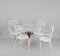Italienische Mid-Century Stühle & Tisch aus Schmiedeeisen mit Pflanzenhalter, 1950er 9
