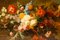 Ramo de flores, década de 1800, pintura al óleo, enmarcado, Imagen 4